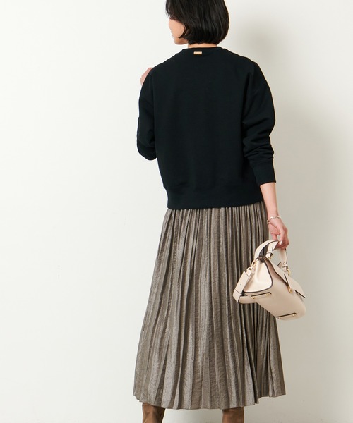 MICA&DEAL（マイカ＆ディール）の「シャイニープリーツスカート（スカート・レディース・カーキオリーブ/ライトベージュ/ライトブルー・FREE）」の20枚目の写真