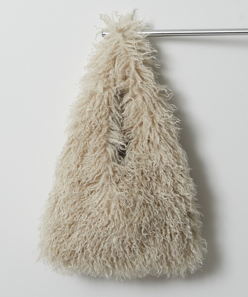 Firsthand（ファーストハンド）の「Firsthand/ファーストハンド ロングエコファートライアングルトート（トートバッグ・レディース・ブラック/ベージュ・ONE SIZE）」の8枚目の写真