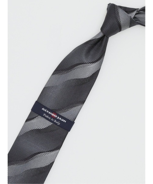 Alexander Julian(アレキサンダージュリアン)の「【日本製】アレキサンダージュリアン イタリア生地 ジオメトリック柄 ネクタイ 8.0cm幅(ネクタイ・メンズ・ブラウン/グレー・FREE)」の5枚目の写真