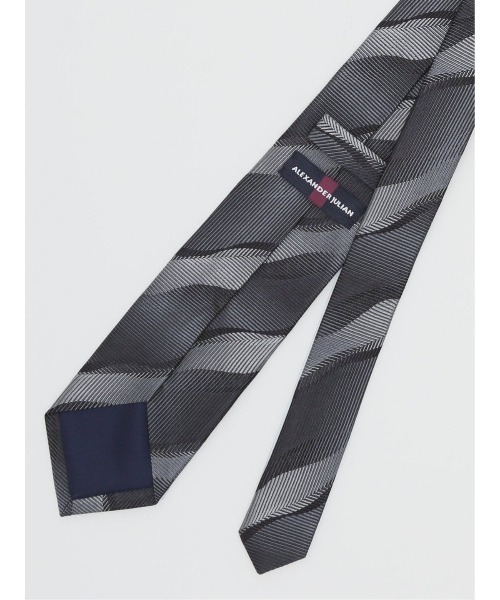 Alexander Julian(アレキサンダージュリアン)の「【日本製】アレキサンダージュリアン イタリア生地 ジオメトリック柄 ネクタイ 8.0cm幅(ネクタイ・メンズ・ブラウン/グレー・FREE)」の6枚目の写真