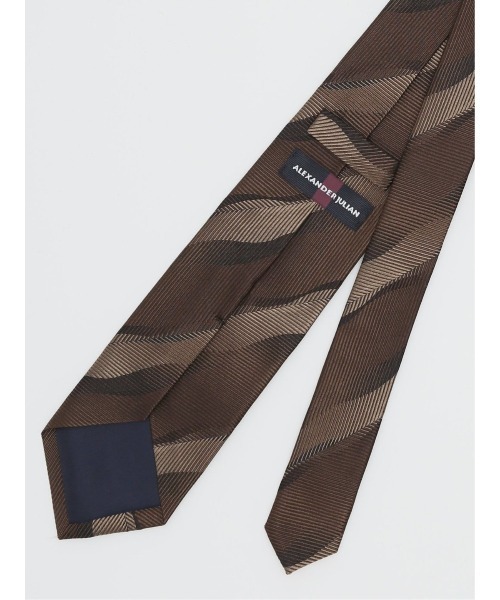 Alexander Julian(アレキサンダージュリアン)の「【日本製】アレキサンダージュリアン イタリア生地 ジオメトリック柄 ネクタイ 8.0cm幅(ネクタイ・メンズ・ブラウン/グレー・FREE)」の10枚目の写真