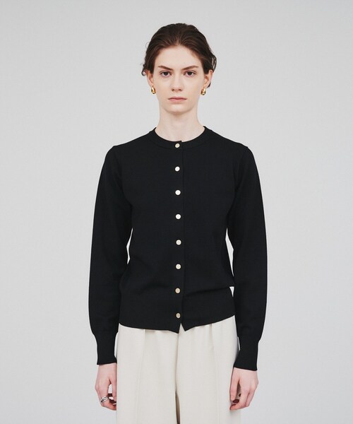 cloenc（クロエンス）の「◆ベーシック クルーネックカーディガン（カーディガン/ボレロ・レディース・ブルー系その他/ナチュラル/ブラック・02）」の18枚目の写真