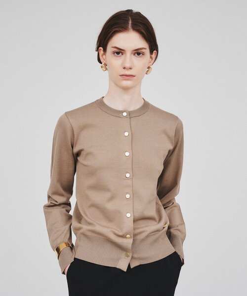 cloenc（クロエンス）の「◆ベーシック クルーネックカーディガン（カーディガン/ボレロ・レディース・ブルー系その他/ナチュラル/ブラック・02）」の5枚目の写真