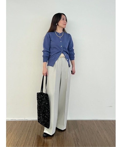 cloenc（クロエンス）の「◆ベーシック クルーネックカーディガン（カーディガン/ボレロ・レディース・ブルー系その他/ナチュラル/ブラック・02）」の7枚目の写真