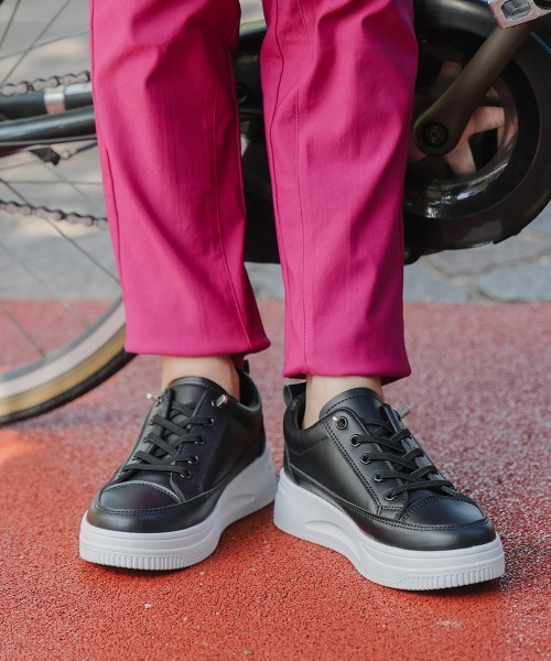 Bou Jeloud（ブージュルード）の「PUレザースニーカー（スニーカー・レディース・ブラック/シルバー/オフホワイト・38/37）」の9枚目の写真