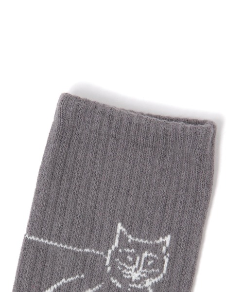 studio CLIP（スタディオクリップ）の「【Orneko BY CLIP】ネコ柄ソックス（ソックス/靴下・レディース・ホワイト/ピンク/チャコール・FREE）」の8枚目の写真