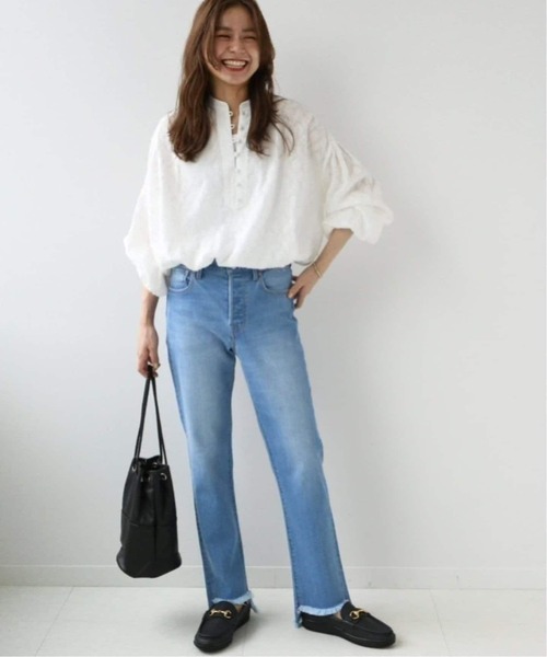 JOURNAL STANDARD relume（ジャーナルスタンダード　レリューム）の「《追加2》コットンジャガードギャザーブラウス（シャツ/ブラウス・レディース・ブラック/ホワイト・FREE）」の22枚目の写真