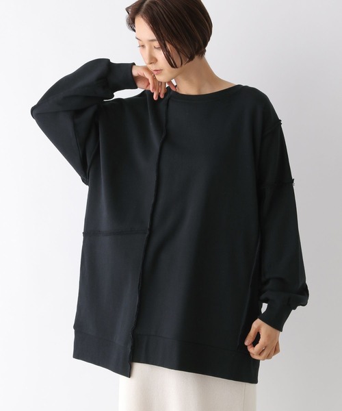 LEPSIM（レプシィム）の「リメイク裏毛チュニックワンピース　987273（チュニック・レディース・ライトグレー/ピンク/ブラック/チャコールグレー/ブルー/グリーン系その他・FREE）」の8枚目の写真