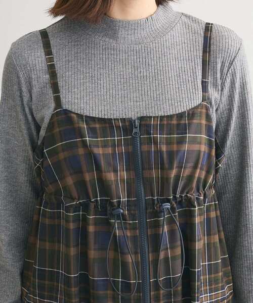 グリーンチェック　ワンピース ♢グリーンのタータンチェックワンピース♢1950s style 1950-047