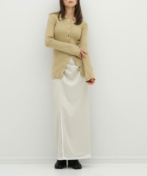 セール】オリジナルサイドギャザーロングスリットスカート／original