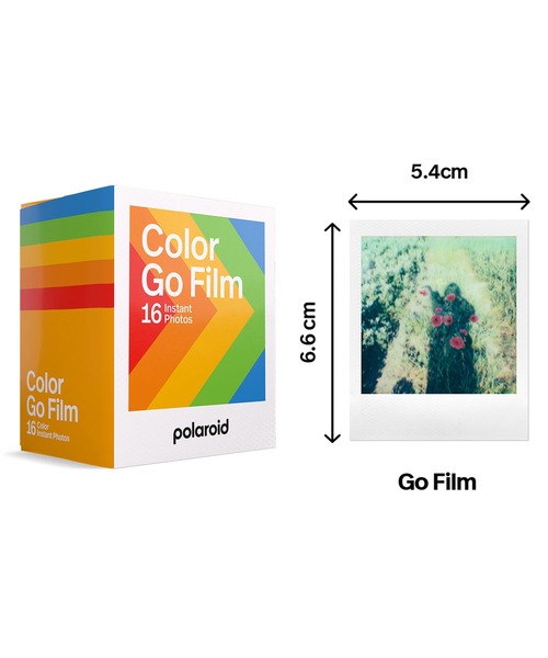 POLAROID(ポラロイド)の「Polaroid/ポラロイド フィルム Polaroid Go Color Film White Frame Double Pack(16枚) 006017(カメラ/カメラグッズ・メンズ・ホワイト・16)」の6枚目の写真
