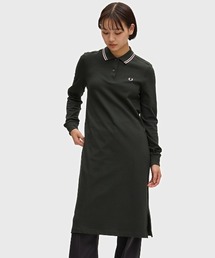 The Long Sleeve Fred Perry Shirt Dress/フレッドペリー長袖ポロシャツワンピース
