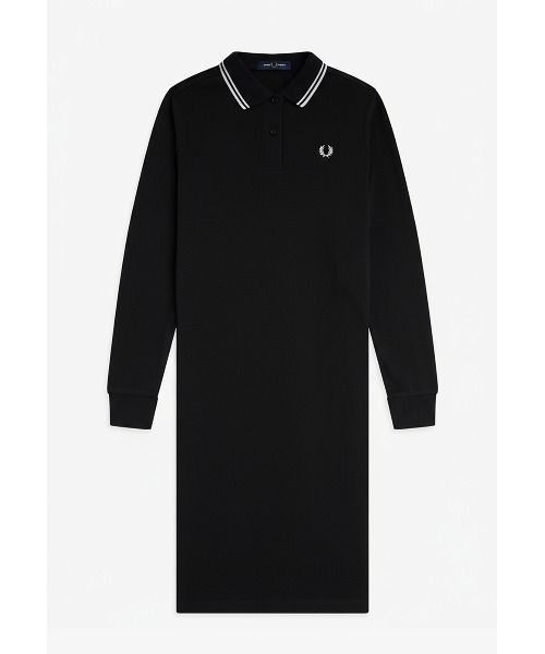 FRED PERRY(フレッドペリー)の「The Long Sleeve Fred Perry Shirt Dress/フレッドペリー長袖ポロシャツワンピース(ワンピース・レディース・ブラック/ダークブルー/ブラック系その他/ダークグレー・8/10)」の20枚目の写真