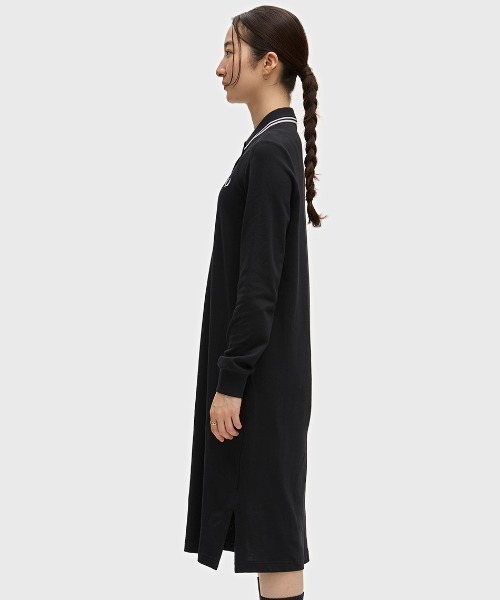 FRED PERRY(フレッドペリー)の「The Long Sleeve Fred Perry Shirt Dress/フレッドペリー長袖ポロシャツワンピース(ワンピース・レディース・ブラック/ダークブルー/ブラック系その他/ダークグレー・8/10)」の15枚目の写真