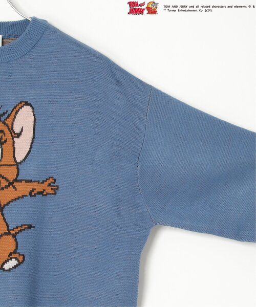 ラフアンドスウェル ウール混 ニット セーター カモノハシ S ジャガード ANPAS セーター ニット Jacquard Fabric Allover Pattern Animal