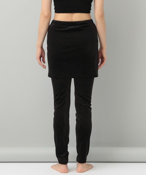 e/rm（イーアールエム）の「【e/rm】トリアセテートベロアレギンスパンツ（レギンス/スパッツ・レディース・ブラック・FREE）」の7枚目の写真