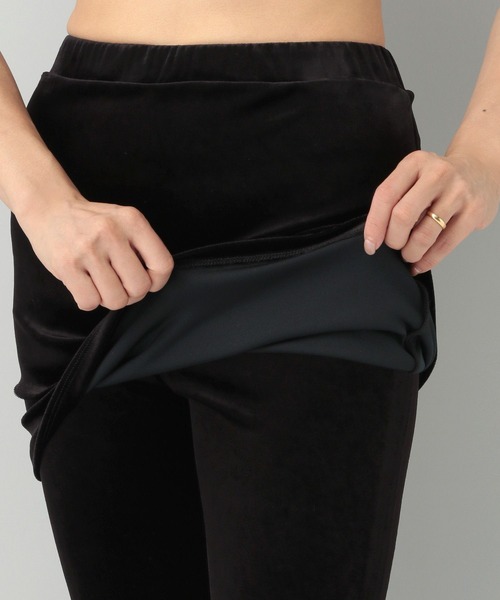 e/rm（イーアールエム）の「【e/rm】トリアセテートベロアレギンスパンツ（レギンス/スパッツ・レディース・ブラック・FREE）」の10枚目の写真
