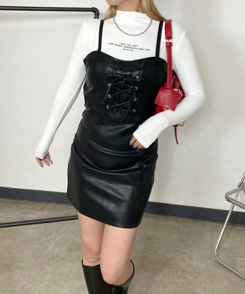 non-hedge(ノンヘッジ)の「リブロゴハイネックロンT(Tシャツ/カットソー・レディース・グレー/オフホワイト/ブラック・FREE)」の11枚目の写真