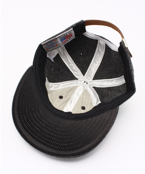 EBBETS FIELD FLANNELS（エベッツフィールドフランネルズ）の「EBBETS FIELD FLANNELS: 6パネル ソリッド ベースボールキャップ（キャップ・メンズ・ダークグレー/ブラウン/ネイビー・ONE SIZE）」の7枚目の写真