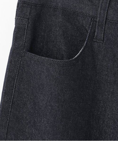 petit main LIEN（プティマインリアン）の「【親子リンク】ストレッチフレアパンツ（デニムパンツ・レディース・ブラック/ネイビー・S/M）」の6枚目の写真