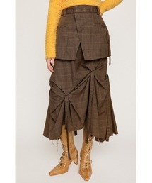 SLY | LAYERED TUCK RIBBON SK レイヤード タック リボン スカート(スカート)