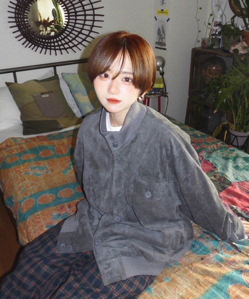 WudgeBoy（ワッジボーイ）の「suede jacket（その他アウター・レディース・ダークグレー/カーキ・MEDIUM/LARGE）」の2枚目の写真