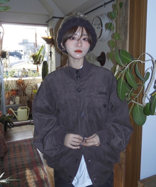 WudgeBoy（ワッジボーイ）の「suede jacket（その他アウター・レディース・ダークグレー/カーキ・MEDIUM/LARGE）」の5枚目の写真
