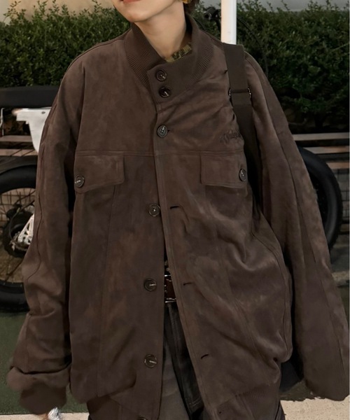 WudgeBoy（ワッジボーイ）の「suede jacket（その他アウター・レディース・ダークグレー/カーキ・MEDIUM/LARGE）」の6枚目の写真