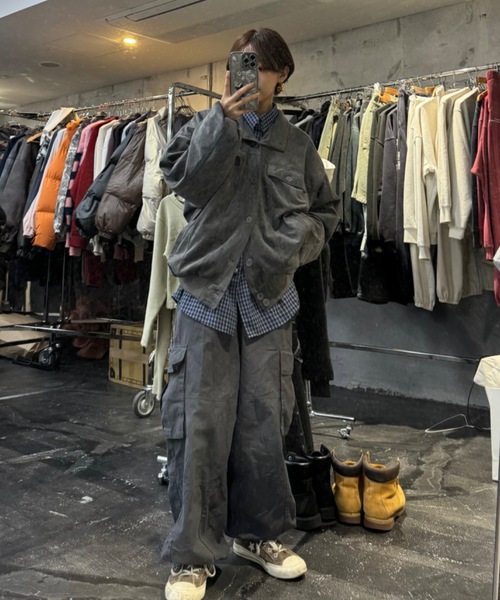 WudgeBoy（ワッジボーイ）の「suede jacket（その他アウター・レディース・ダークグレー/カーキ・MEDIUM/LARGE）」の4枚目の写真