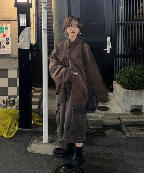 WudgeBoy（ワッジボーイ）の「suede jacket（その他アウター・レディース・ダークグレー/カーキ・MEDIUM/LARGE）」の11枚目の写真