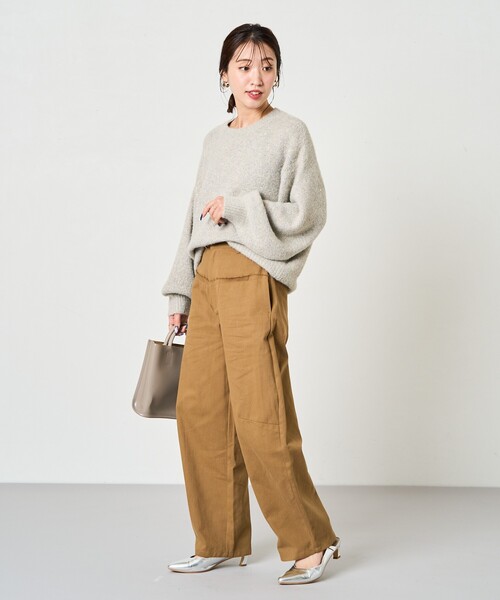 FREAK'S STORE(フリークスストア)の「限定展開 切り替え デザイン バルーンパンツ(その他パンツ・レディース・チャコールグレー/ブラック/オリーブ・SMALL/MEDIUM)」の6枚目の写真