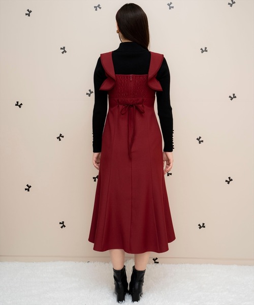 WILLSELECTION（ウィルセレクション）の「パイピングフリルマーメイドジャンスカ（ジャンパースカート・レディース・ブラウン系その他/グレー/ボルドー・FREE）」の9枚目の写真