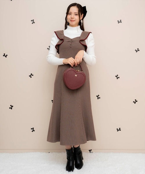 WILLSELECTION（ウィルセレクション）の「パイピングフリルマーメイドジャンスカ（ジャンパースカート・レディース・ブラウン系その他/グレー/ボルドー・FREE）」の16枚目の写真