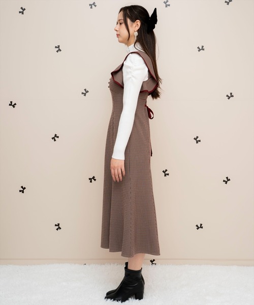 WILLSELECTION（ウィルセレクション）の「パイピングフリルマーメイドジャンスカ（ジャンパースカート・レディース・ブラウン系その他/グレー/ボルドー・FREE）」の18枚目の写真