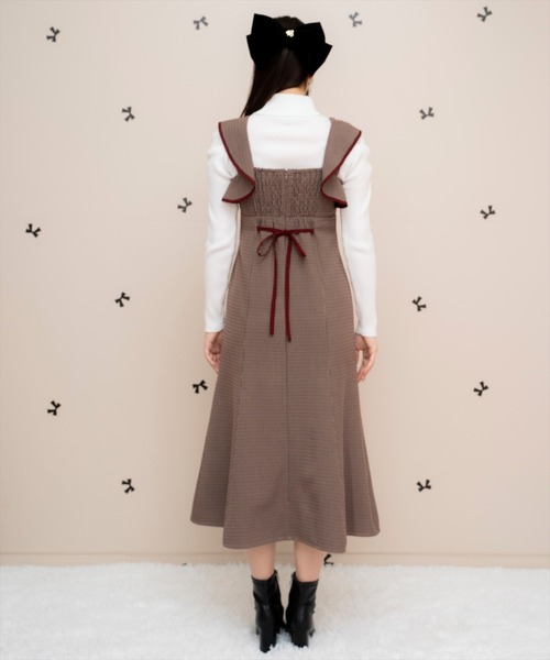 WILLSELECTION（ウィルセレクション）の「パイピングフリルマーメイドジャンスカ（ジャンパースカート・レディース・ブラウン系その他/グレー/ボルドー・FREE）」の19枚目の写真
