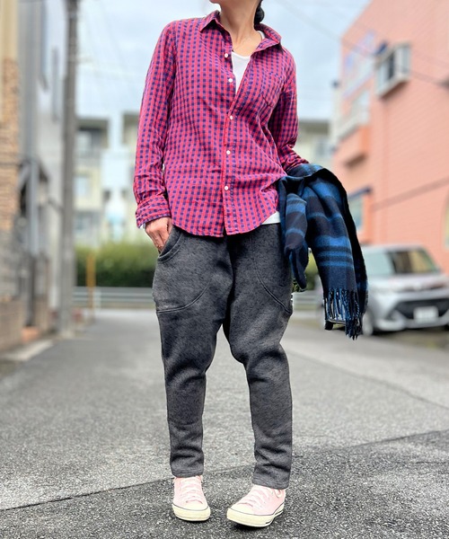 BEATJIVE(ビートジャイブ)の「ミックスニット テーパードパンツ ジョガーパンツ スウェット パンツ 裏起毛 レディース(スウェットパンツ・レディース・ライトグレー/グレー/ダークグレー・2/3)」の15枚目の写真