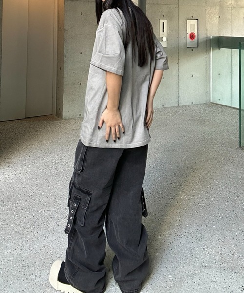 ベルトデザインカーゴパンツ（デニムパンツ）｜KsG