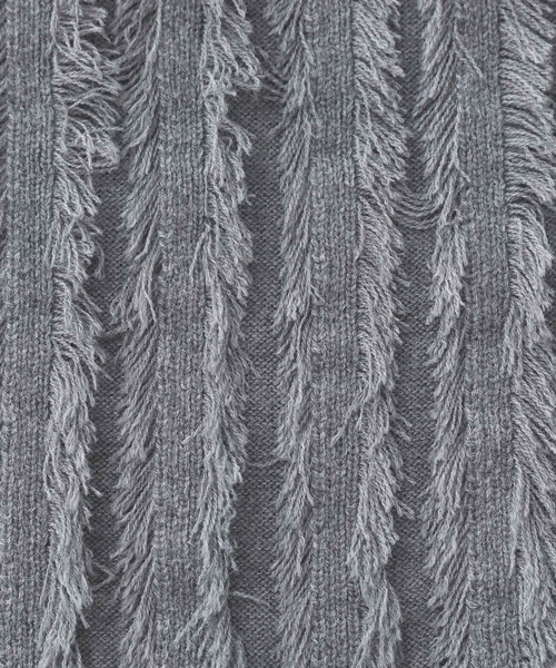 n'OrLABEL（ノアールレーベル）の「『フリンジニットナロースカート』（スカート・レディース・グレー/ブラック・2/1）」の19枚目の写真