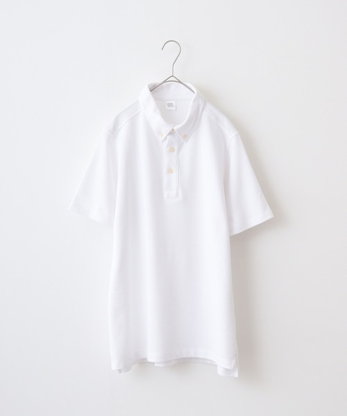 CROSS & STITCH(クロスステッチ)の「CROSS & STITCH| ビズスタイルBDポロシャツ(Tシャツ/カットソー・メンズ・ブラック/ホワイト/ピンク/サックスブルー/チャコールグレー/ネイビー・S/L/XL/M/XXL)」の1枚目の写真