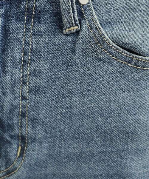 OPAQUE.CLIP（オペークドットクリップ）の「《SS-LLsize》ストレッチバギーデニム【洗濯機洗い可】（デニムパンツ・レディース・ネイビー/ホワイト/ブルー・38/40/36/34/42）」の22枚目の写真