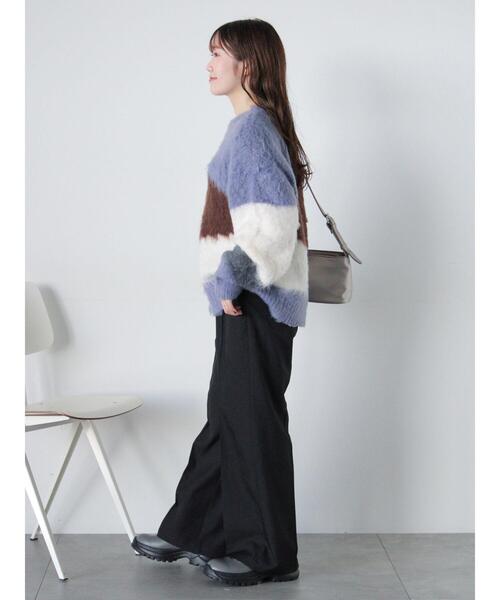 ehka sopo（エヘカソポ）の「ニュアンス柄ニット（ニット/セーター・レディース・モカ/グレー/オフホワイト/ブルー・F）」の9枚目の写真