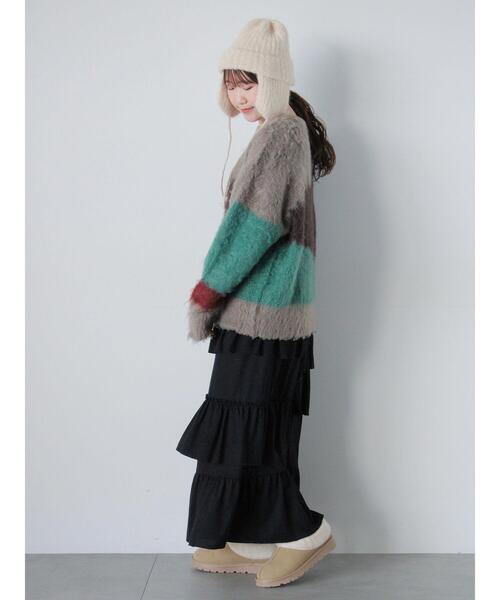 ehka sopo（エヘカソポ）の「ニュアンス柄ニット（ニット/セーター・レディース・モカ/グレー/オフホワイト/ブルー・F）」の16枚目の写真