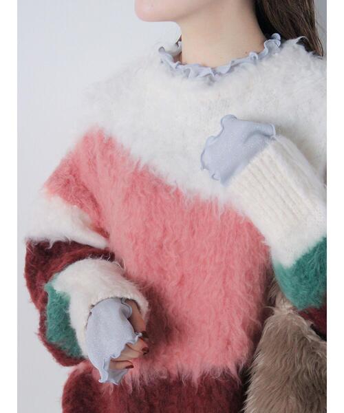 ehka sopo（エヘカソポ）の「ニュアンス柄ニット（ニット/セーター・レディース・モカ/グレー/オフホワイト/ブルー・F）」の22枚目の写真