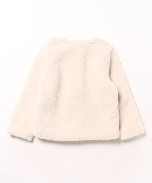 URBAN CHERRY（アーバンチェリー）の「ノーカラーボアジャケット（ブルゾン・キッズ・ホワイト・110cm/120cm/130cm）」の20枚目の写真