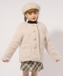 URBAN CHERRY（アーバンチェリー）の「ノーカラーボアジャケット（ブルゾン・キッズ）」