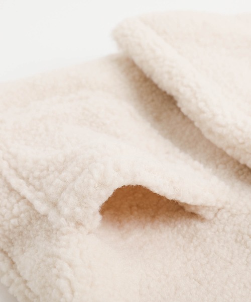 URBAN CHERRY（アーバンチェリー）の「ノーカラーボアジャケット（ブルゾン・キッズ・ホワイト・110cm/120cm/130cm）」の15枚目の写真