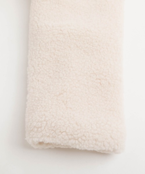 URBAN CHERRY（アーバンチェリー）の「ノーカラーボアジャケット（ブルゾン・キッズ・ホワイト・110cm/120cm/130cm）」の16枚目の写真