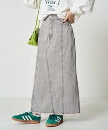FREAK'S STORE（フリークスストア）の「限定展開　デニム 切り替え ロングスカート（デニムスカート・レディース）」