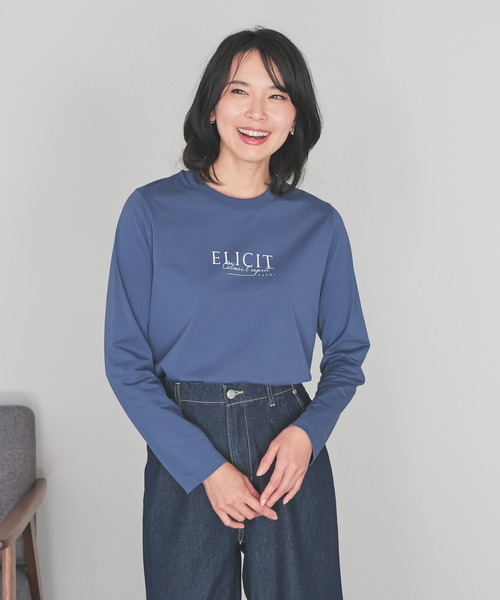 GLACIER lusso(グラシアルッソ)の「ロゴプリントTシャツ(Tシャツ/カットソー・レディース・ホワイト×グリーン/ブラック/ブルー/ホワイト・L/LL/M/S)」の4枚目の写真