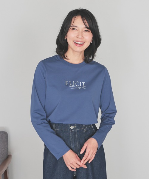 GLACIER lusso(グラシアルッソ)の「ロゴプリントTシャツ(Tシャツ/カットソー・レディース・ホワイト×グリーン/ブラック/ブルー/ホワイト・L/LL/M/S)」の12枚目の写真